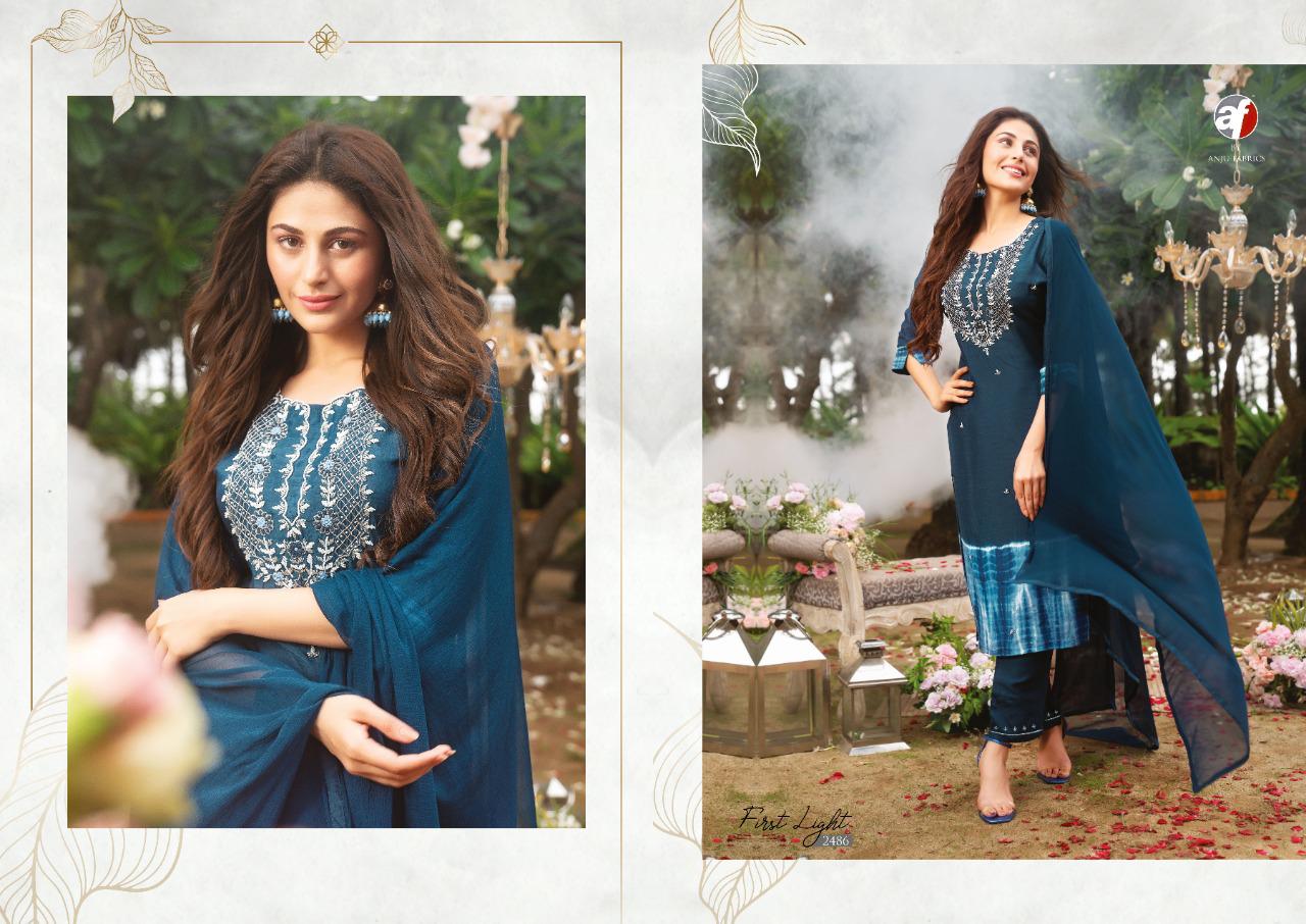 First Light New Designer Festive Wear Heavy Dola Silk Latest Readymade Suit Collection